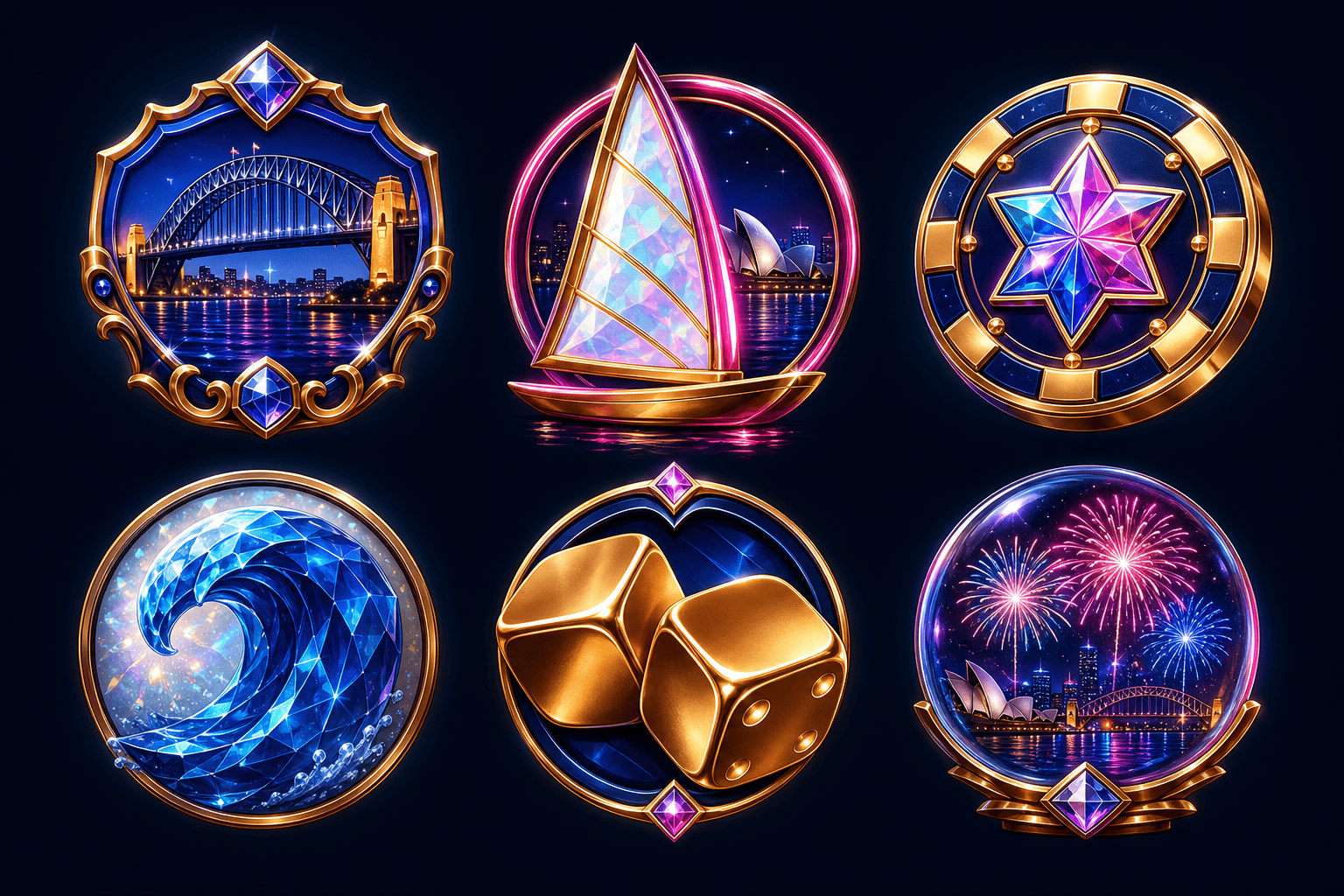 Harbour Spin Nights slot symbols